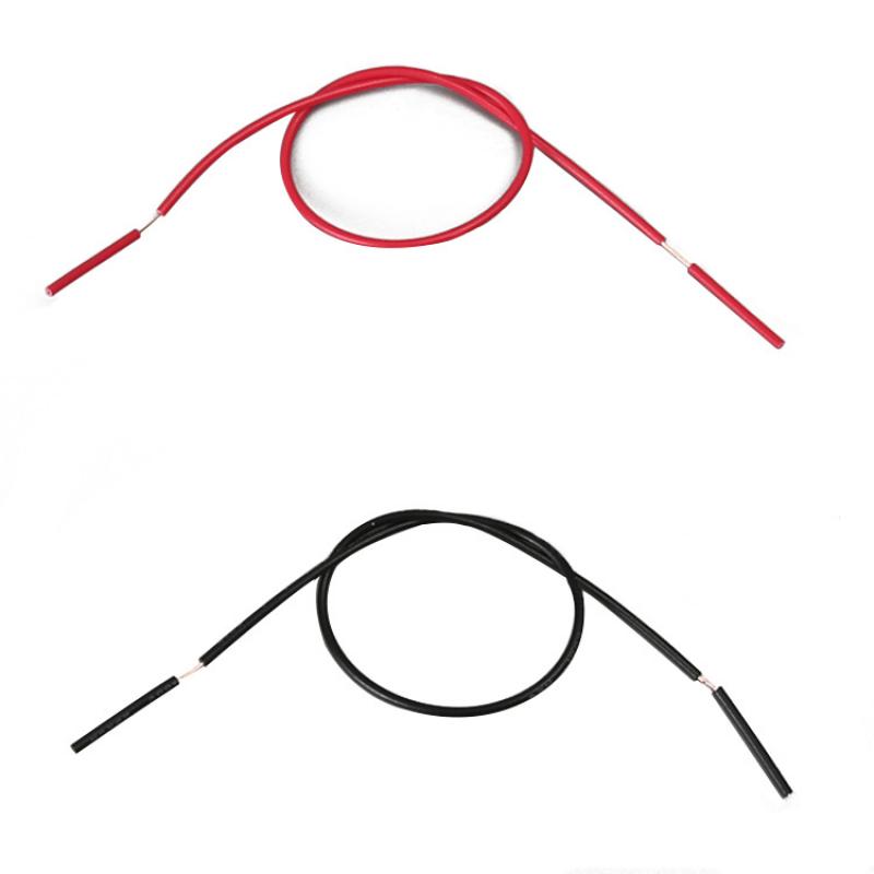 1007awg24 Two-end Half Stripping Wire Battery Connection Wire Outer Diameter 1.4MM Electronic Wire Student Manual Experimental Connection