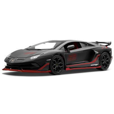 1/24 Lamborghini Aventador SVJ63 Alloy Model Alloy Car Model Sound and Light Children's Toy Collectibles Birthday Gift