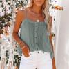 2023 Fashion Summer Women Camis Solid Button Top Sexy Backless Shirt Casual Loose Streetwear Blouse Korea Stylish Blusas 26329