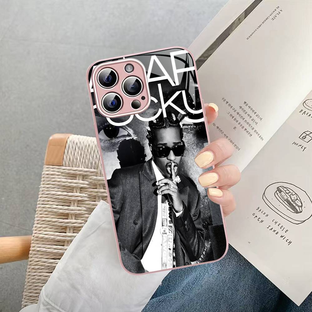 

Hip Hop Rapper Asap-Rocky For IPhone 14 13 12 Mini 11 Pro XS Max X XR 14 Plus Tempered Glass Cover iphone 12pro max