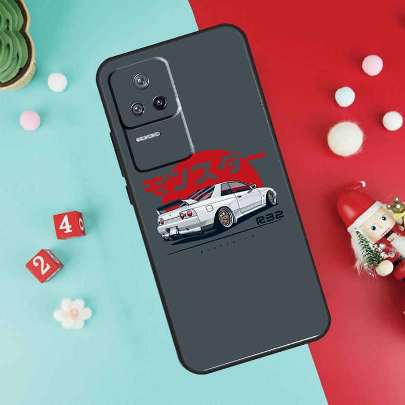 JDM Skyline Car Funda For Xiaomi 17 Pro Max 14 15 Ultra 13T 14T 15T Pro POCO F7 F5 F6 X3 X5 X6 X7 Pro Case