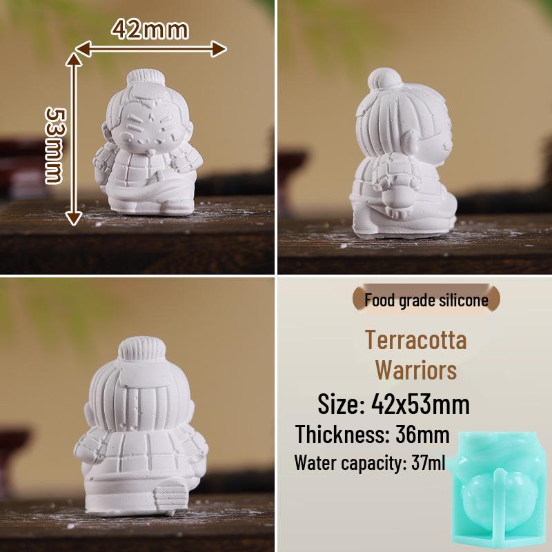 Silicone Plaster Mold DIY Embossed Pattern Tool for Aroma Doll Ornaments and Diffuser Stones