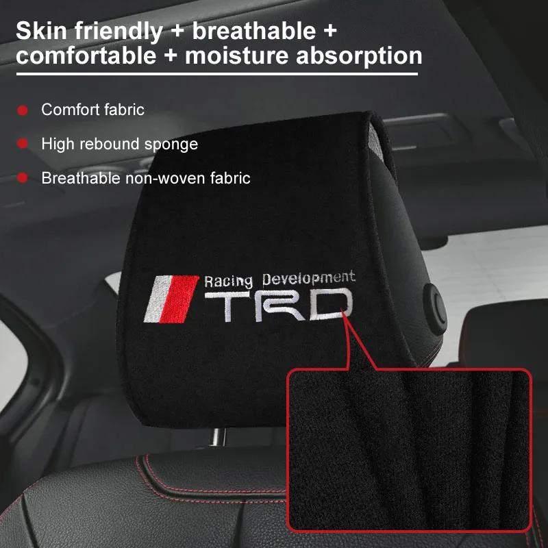 Car Seat Back Headrest Pillow Dustproof Cover for Toyota Trd C-hr Prado Rav4 Yaris Hilux Prius Avensis Corolla Camry Car Goods