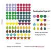 Colorful Polka Dot Stickers for Kids' Journals and DIY Albums