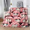 Spy x family Cartoon anime Kawai Throws Blanket Kid Super Home Soft Flannel Blanket for Travel Bedding Blanket for Birthday Gift