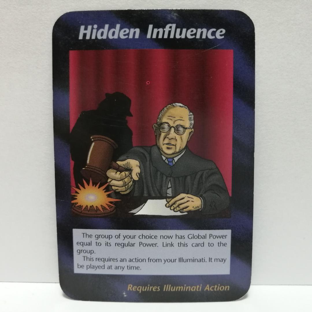 Used Illuminati Card Hidden Influence Mastermind