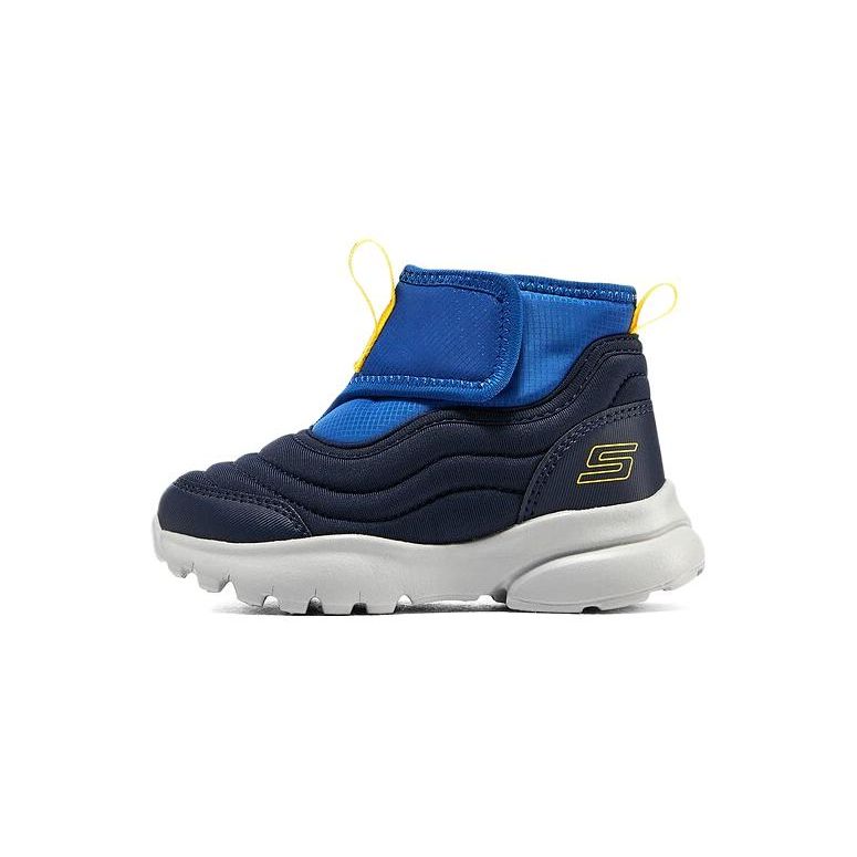 Skechers Повседневная Удобная Прочная Амортизирующая Обувь Средней Высоты для Ходьбы Детская Обувь Темно-Синяя 403912N-NVBL 22