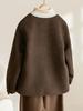 2025 Autumn/Winter Handmade Double-Sided Wool Cropped Coat - Round Neck, Versatile Design