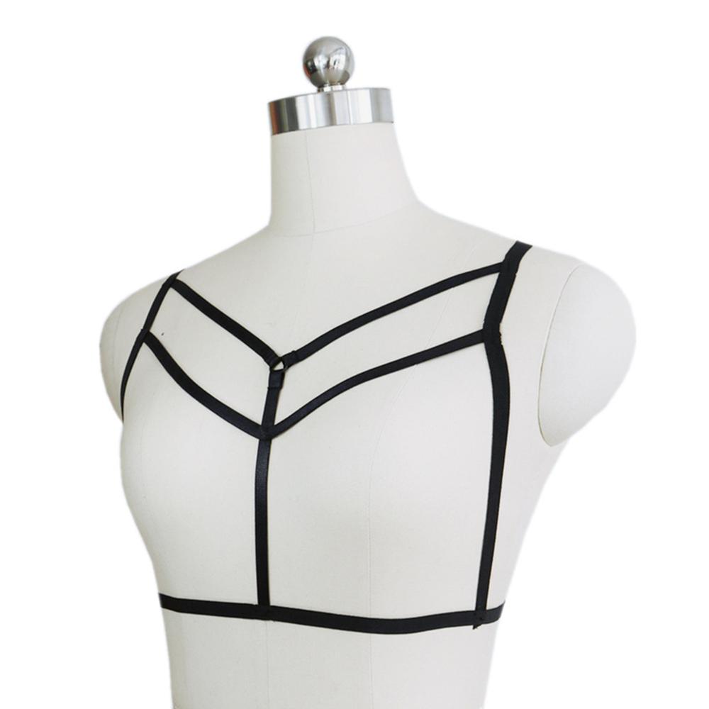 Cage Silhouette Hollow Cage Bra Harness Bralette Bandage Bustier