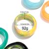 Trendiges unregelmäßiges geometrisches Acryl-Breitarmband für Damen Übertriebene mehrfarbige Harz-Dicke Manschettenarmbänder Boho Schmuck Geschenk