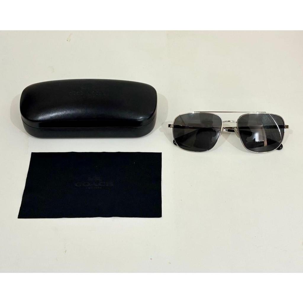 Used COACHMen's sunglasses HC7084 Silver/Gray (with case and cloth)