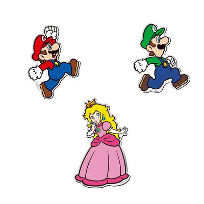 Super Mario Character Magnets Candy Gum (14 Pieces) Toy/Chewing (Super Mario)