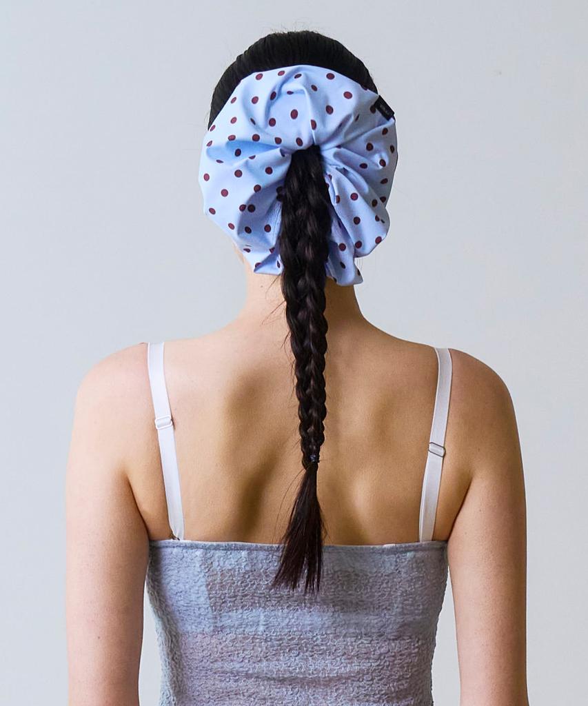 Vinaj Big Scrunchie (Dot Baby Blue)