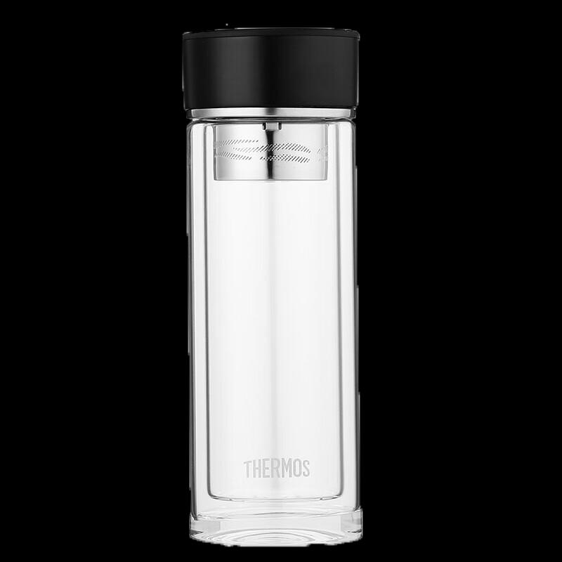 Thermos Double-Layer Glass Tea Infuser Bottle