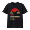 Dachshund Long Haired Best Dad Ever Dog Vintage Retro T Shirt Sweat 14147 Vintage Graphic Breathable Streetwear