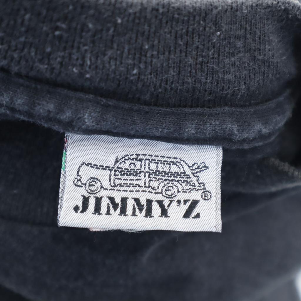 JIMMY'Z 90s Old USA Made Long Sleeve One Point Mock Neck T-shirt M Black Men's Used