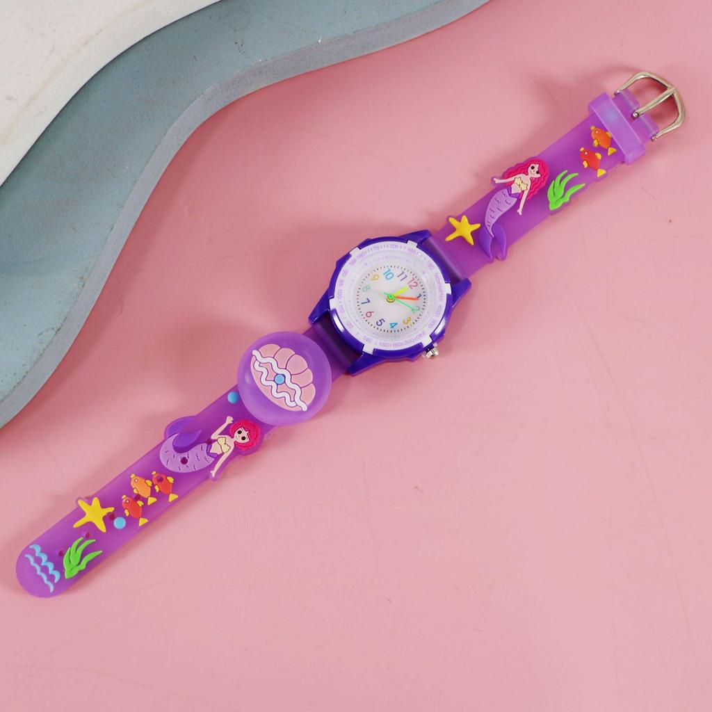 Cartoon Luminous Strap Children's Watch - Creative Birthday Gift for Elementary School Students
