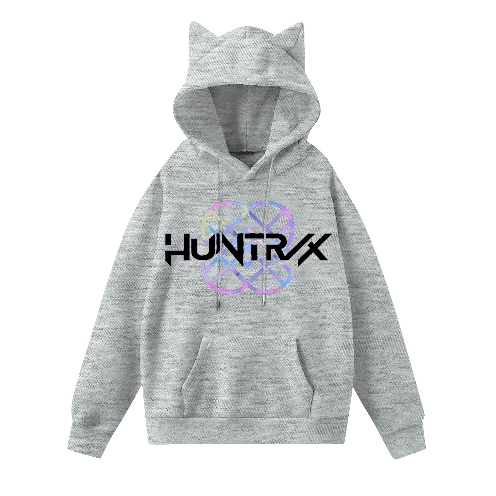 

Женская мода повседневная толстовка с капюшоном с длинным рукавом и круглым вырезом с карманами XXL