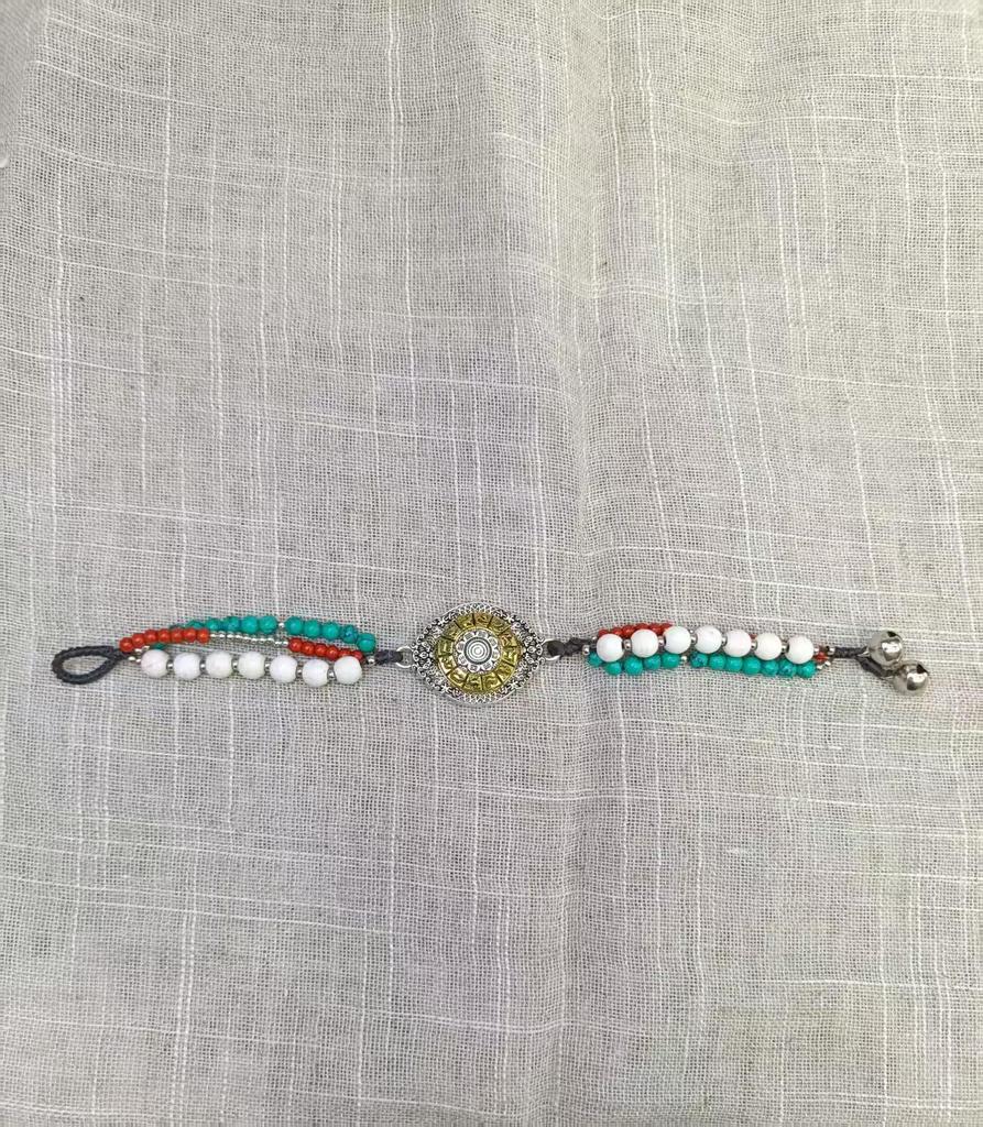 Guochao Ethnic Handmade Woven Bracelet: High-End Cold Style for Women and Couples