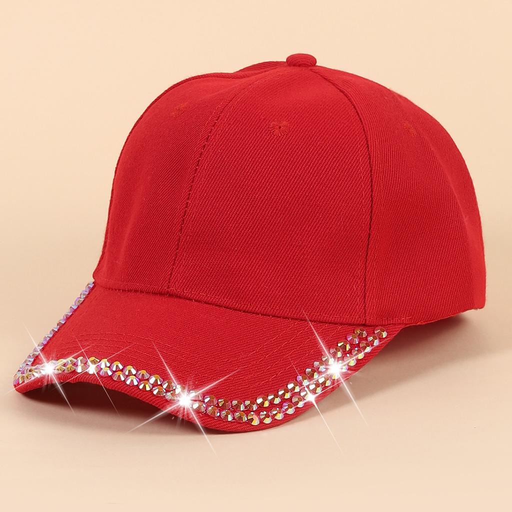 Kapelusz Damski Kapelusz z Kaczym Językiem Letnia Moda Wszechstronny Kapelusz Przeciwsłoneczny Edycja Koreańska Diamentowa Rozgwiazda Wiosenny Casualowy Modny Kapelusz Baseballowy