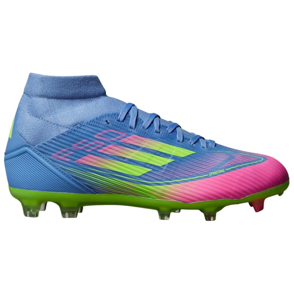 Adidas Adizero F50 League Mid FG MG Celestial Victory Pack Women Sneakers Blue Blue-Fusion Lucid-Lemon IH3862