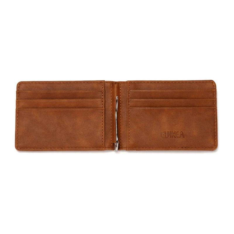 Multi Functional Mens Wallet RFID Card Holder Anti-theft Brush Multi Slot USD Money Clip Card Wallets