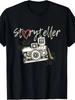 Storyteller Camera Print Men039;s Cotton T-ShirtCasual Round Neck Short Sleeve Unisex T-Shirt