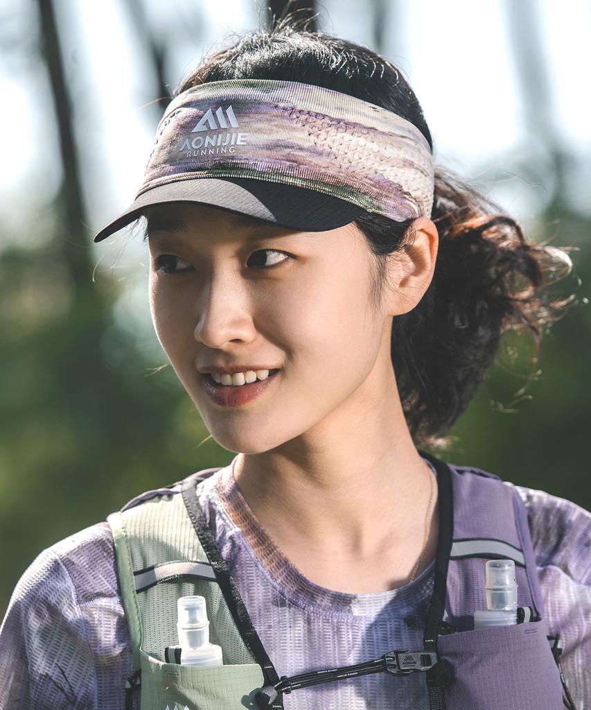 Oniji Running Sun Visor Elite C61 (Purple Tie-Dye)