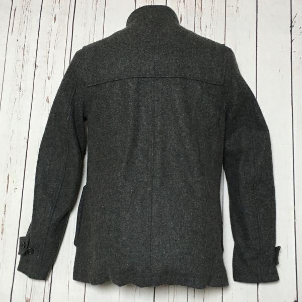 Beams International Gallery Full-Zip Duffle Coat Outer Men S Gray(USED)