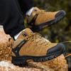 Fashion Khaki Men‘s Hiking Boots Big Size 48 Winter Outdoor Waterproof Boots Men Non-slip Trekking Shoes Men Trainers Sneakers