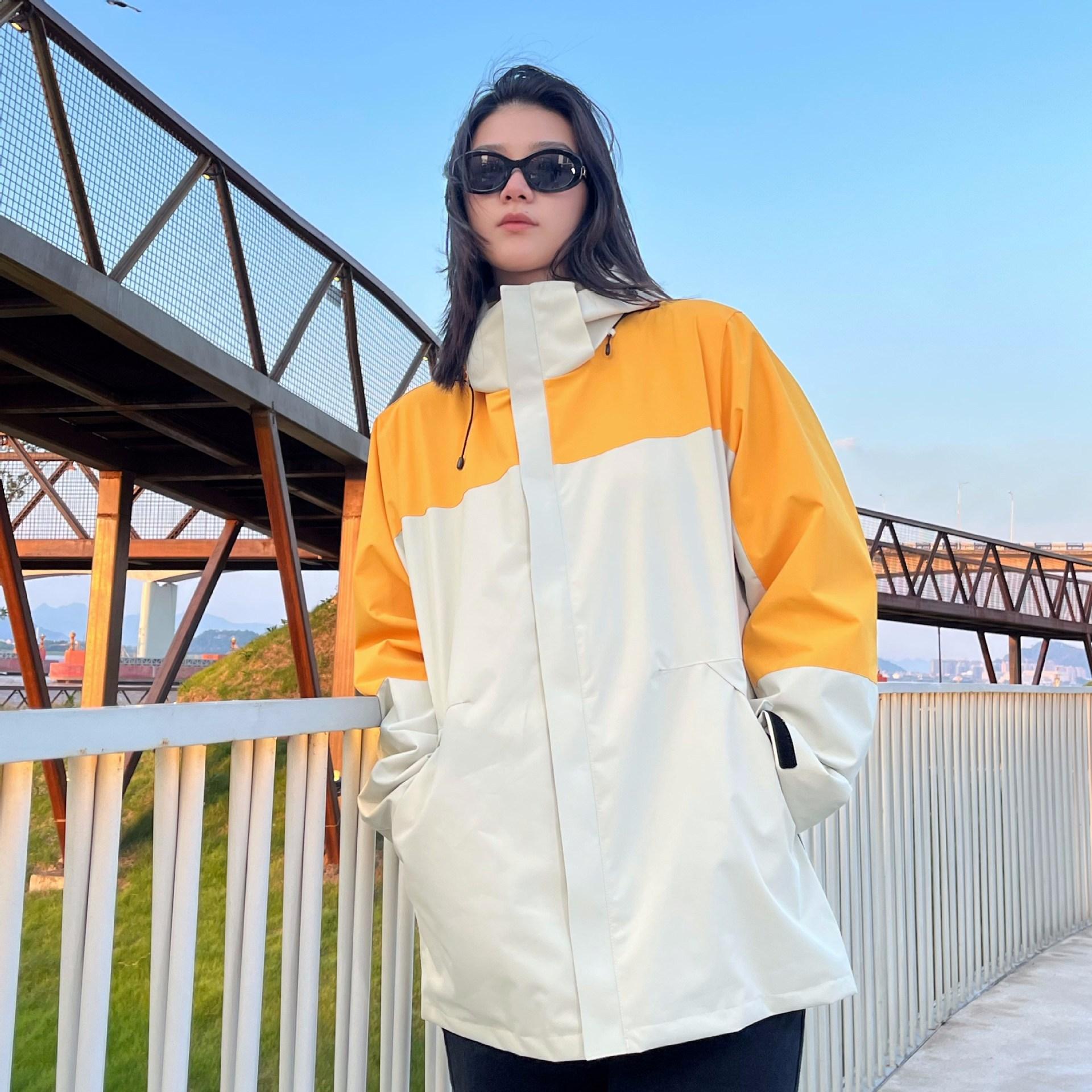 

Осенняя и зимняя рабочая одежда, куртки для активного отдыха, рабочая одежда из двух предметов для мужчин и женщин «три в одном», ветрозащитная одежда для альпинизма 5XL