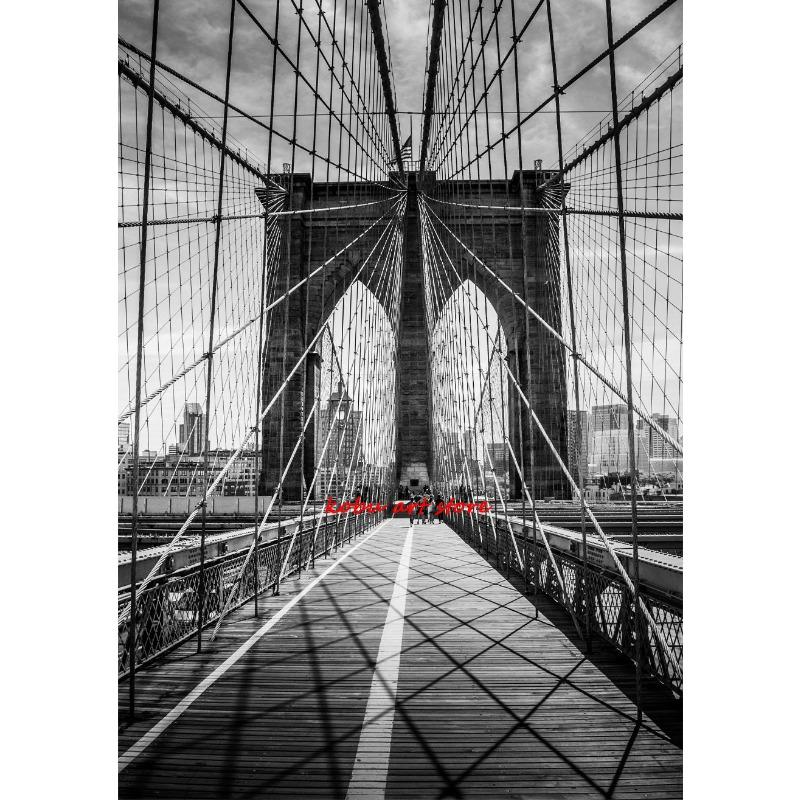 Black and White New York City Posters Prints NYC Modern Landmark Canvas Painting Wall Art Picture for Living Room Home Decor
