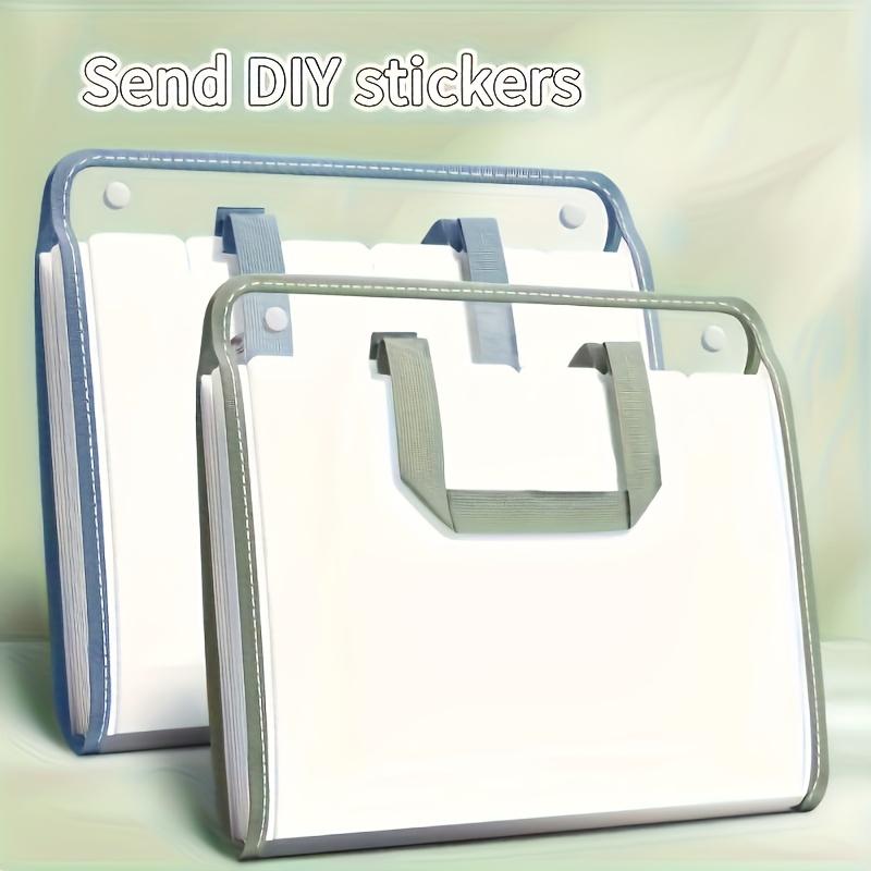 13 Pocket A4 File Manager - Waterproof Design,Durable PVC Plastic,Portable Handheld Storage,Suitable for Students and Office Use