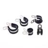 12Pcs R Clips Rubber Lined Clamp Assortment Heavy Duty 1/4 5/16 3/8 1/2 5/8 3/4 for Marine Auto Electrical Wiring Management