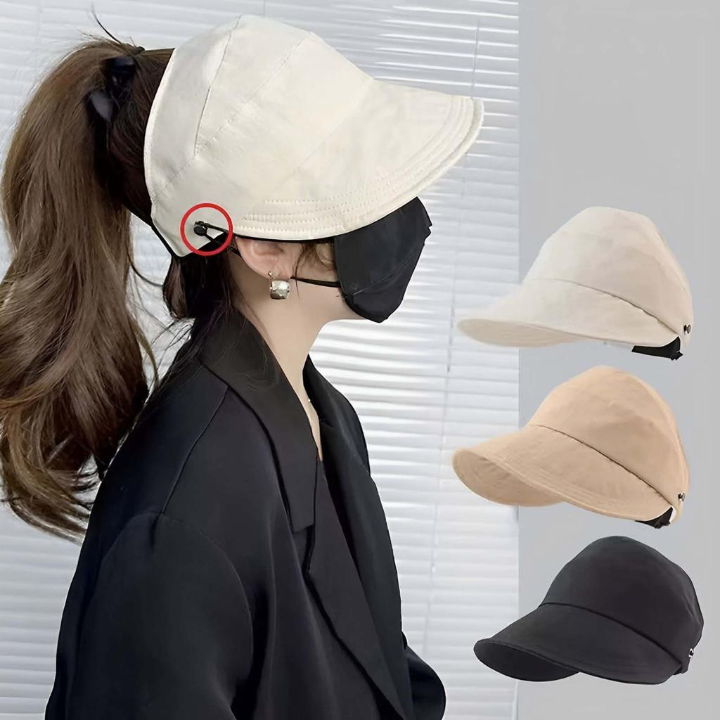 Cappello da Sole da Donna Cappello Asciugatura Rapida Cappello Estivo Vuoto Pieghevole da Donna Migliorato Può Appendere la Maschera Visiera da Esterno Sottile Cappello Parasole Asciugatura Rapida