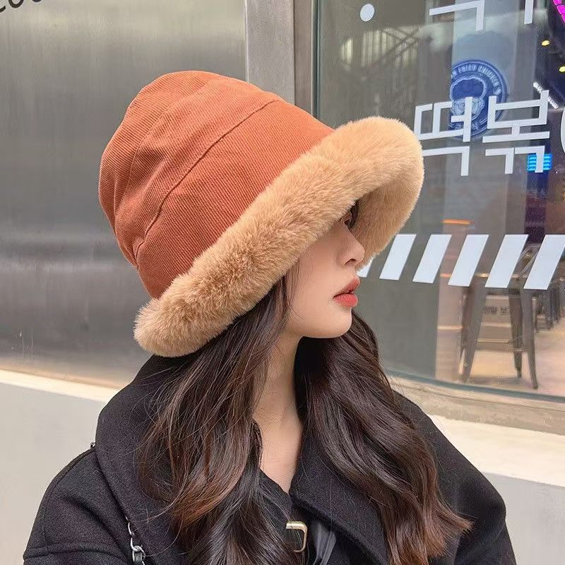 Winter plush fisherman's hat children's Mongolian hat, ear protector, bald hat, warm plush thickened stack hat, cold proof