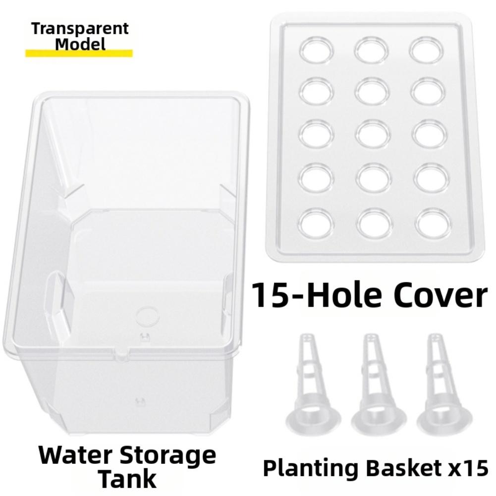 Indoor Herb Garden 15-hole System 15 Holes Plastic Construction Root Growth Monitoring Nutrient Level Monitoring