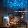 Led Ocean/Snowflake Projector Light 360 Degree  Rotating Dynamic Night Light Rechargeable Usb Powered Ambient Lamp Decorative Lighting
