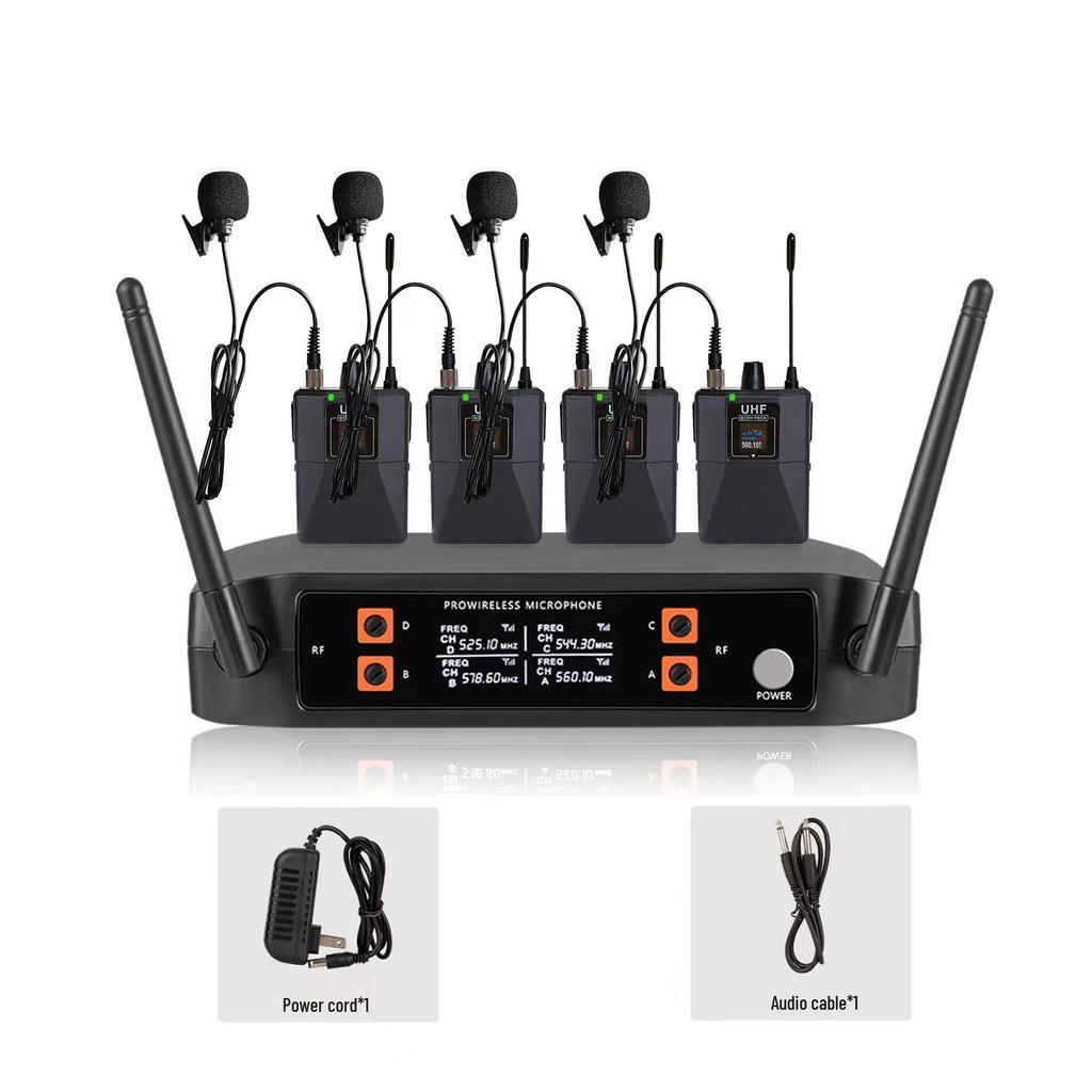 Wireless U-segment 4-in-1 Microphone for Home, Outdoor Karaoke, Meetings, and Performances
