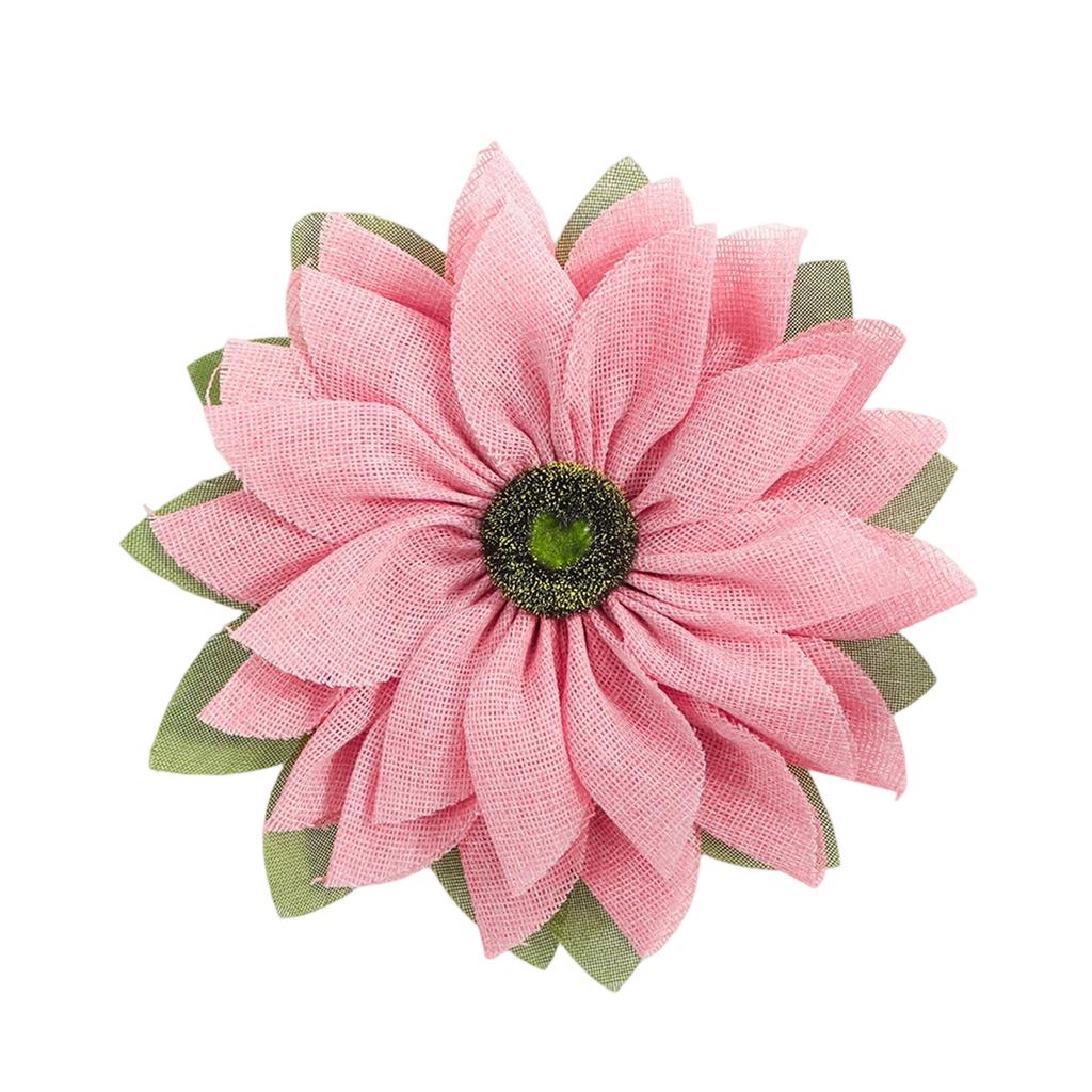 Linen Sunflower Home Decoration, Festive Fabric Doorplate, Artificial Flower Pendant
