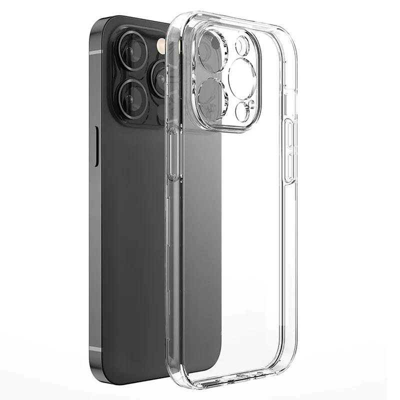 Silicone Transparent Phone Case For APPLE iPhone 16 Pro Max 15 Plus 14 Pro 13 mini 12 11 Clear Soft Back Slim Shockproof Cover