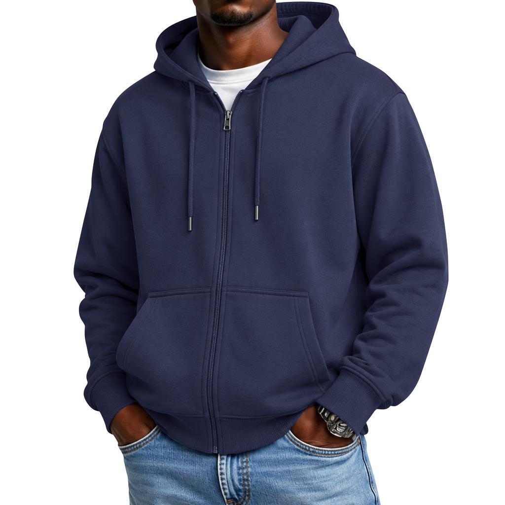 Women's Hooded Zip-Up Cardigan Sweatshirt, Warm Casual Winter Jacket