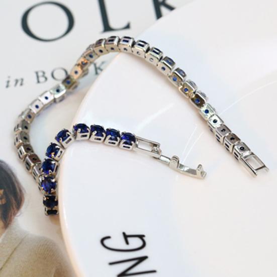 Brățară șic cu stras delicat rafinat multicolor strălucitor rochie răpitoare tenis brățară femei bijuterii încheietura mâinii