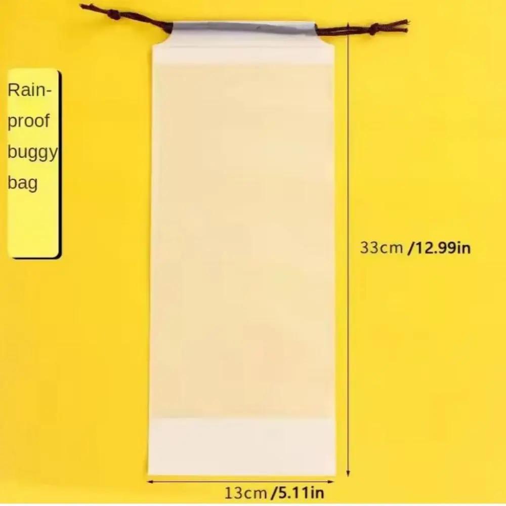 Translucent Collapsible Umbrella Cover Oxford Cloth Multi-purpose Waterproof Reusable Travel Bag 13*33cm Drawstring Pouch