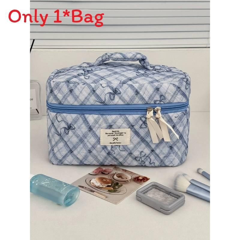 Minimalist Butterfly Knot Makeup Bag With Large Capacity Travel Organizer For Women And Men