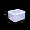 Clear Storage Box with Lid for Jewelry Stationery Headwear Rectangular Transparent Plastics Collection Case Home Organizer Boxes