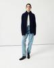 European-Styled Wool Zip Cardigan: Autumn/Winter Half-High Collar Sweater Knitwear