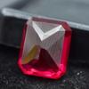 Natural Red Ruby Loose Gemstone 16.45 Ct Emerald Cut for Jewelry Making and Gem Collections