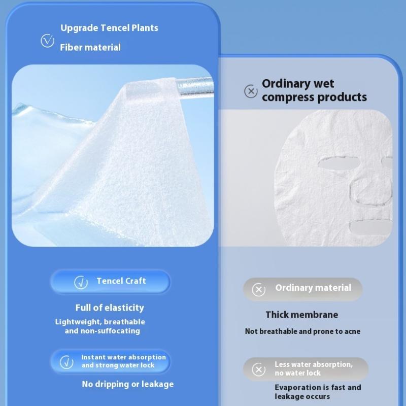 210/240 Pcs Stretchable Wet Compress Cotton Pads Open Type Facial Moisturizing Makeup Remover Cotton Ultra-Thin