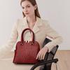 New Fashion Alligator Pattern Patent Leather Portable Shoulder Messenger Women's Bag Shell Bag